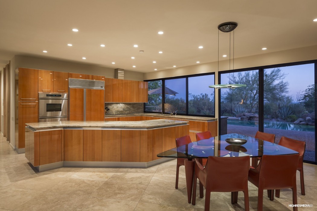 alfred newman beadle al modern home pinnacle peak dining room