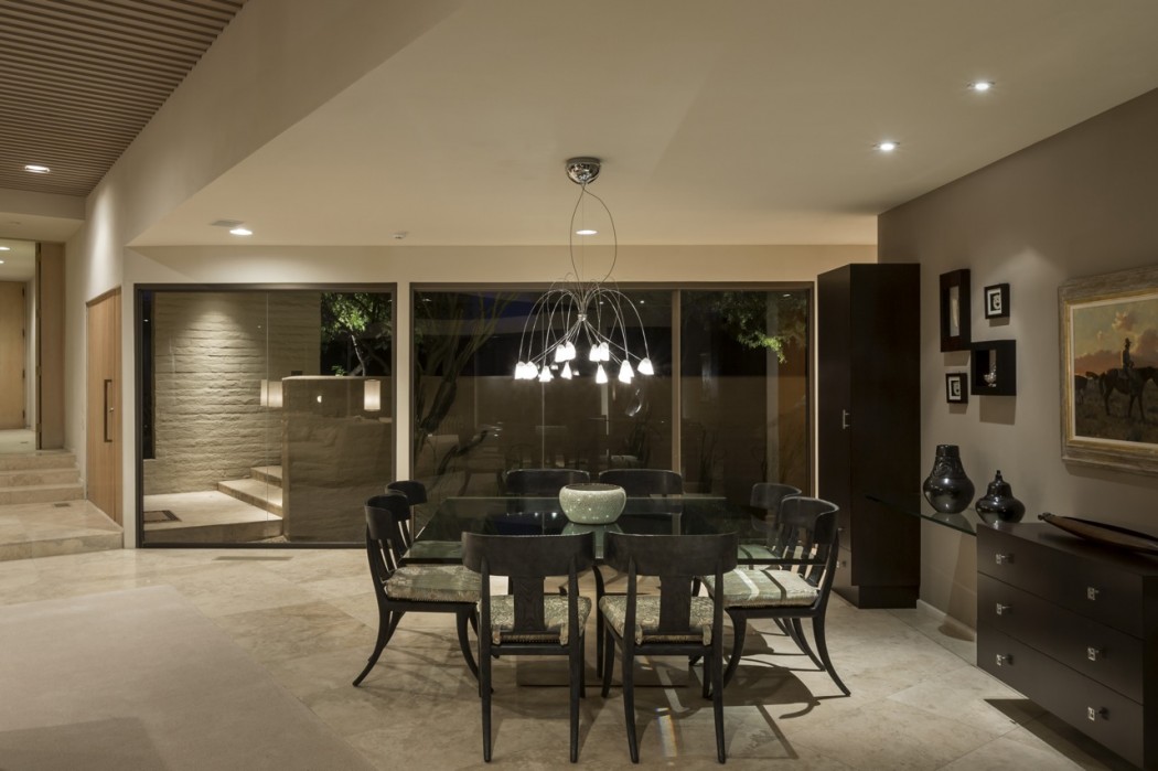 alfred newman beadle al modern home pinnacle peak dining area